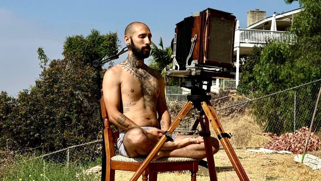 60-Minute Self-Portrait Exposure During Vipassana Meditation - Bayard Direct Positive