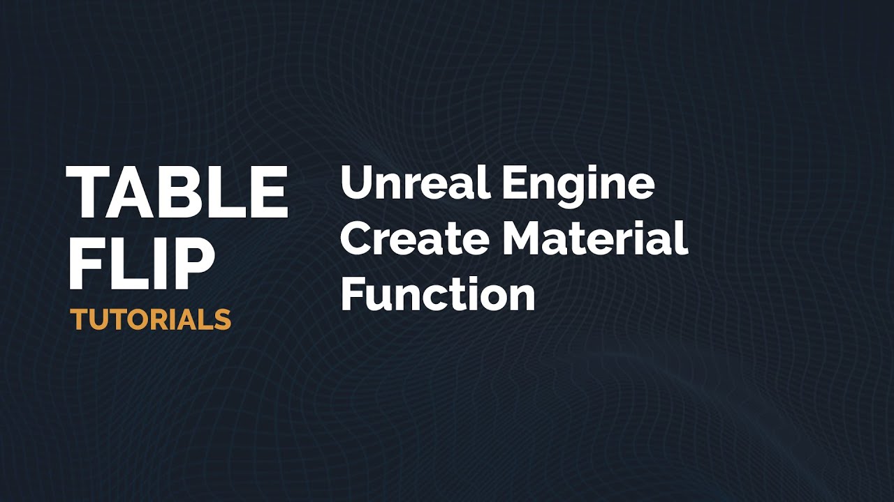 Create Material Function