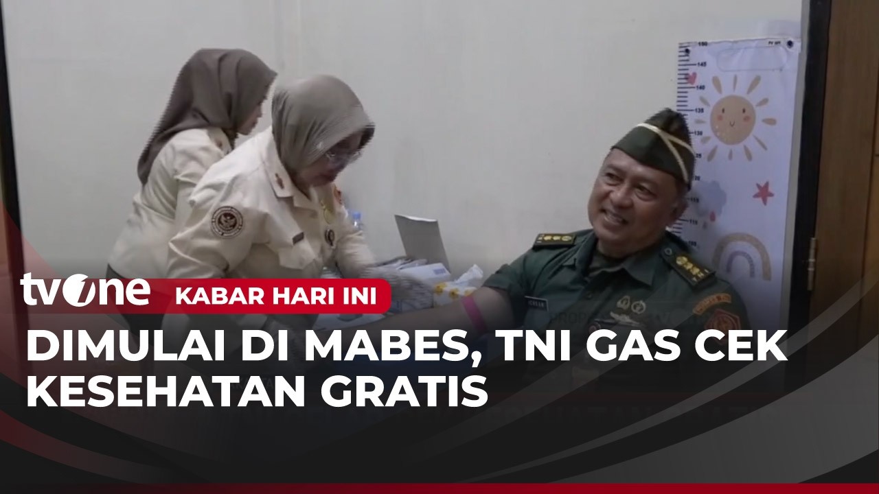 TNI Gelar Pelayanan Cek Kesehatan Gratis | Kabar Hari Ini