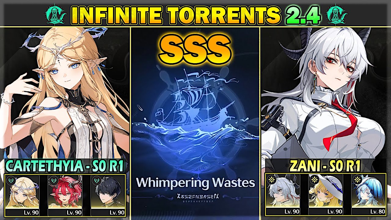 S0 R1 Cartethyia & S0 R1 Zani - SSS Rank Whimpering Wastes: Infinite Torrents | Wuthering Waves