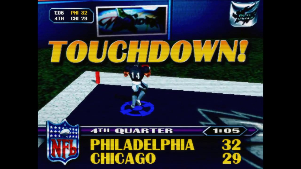 NFL Blitz (arcade) - Eagles vs Bears 39-36
