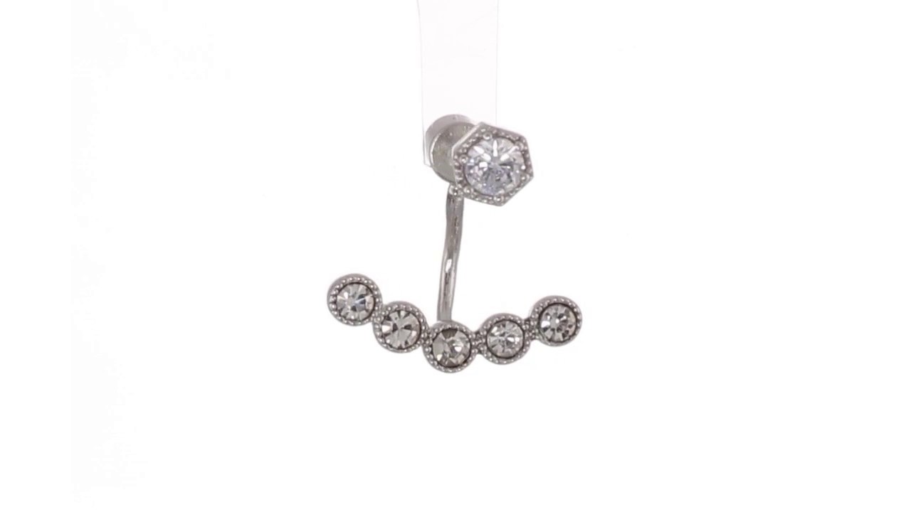 LAUREN Ralph Lauren Headlines Front/Back Earrings SKU:8893602