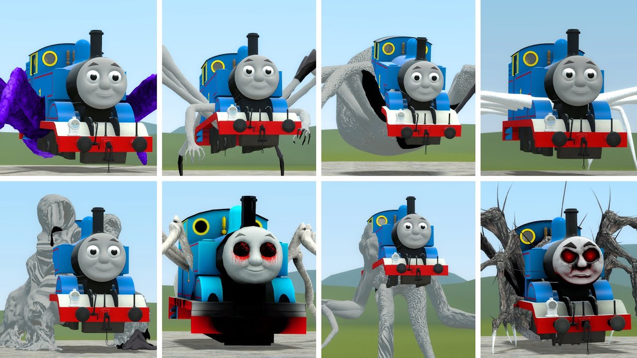 ALL New Update Cursed Thomas and Friends,Train Monster Battle in Garry's Mod