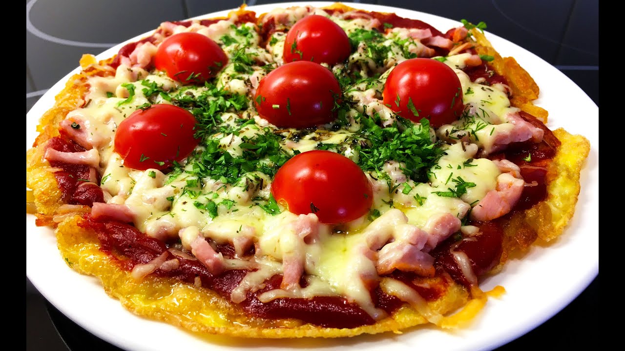 Pizza utan mj&ouml;l och ugn! Potatis Pizza | Easy cooking