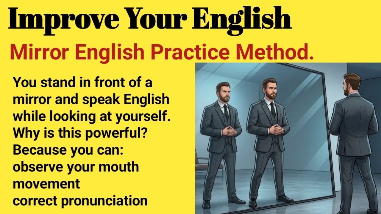 Learn English Speaking with Mirror Practice | Speak English Confidently #englishforbeginners