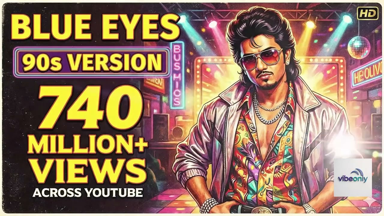 Blue Eyes Yo Yo Honey Singh #90sVersion Blockbuster Song AI Song, #honeysingh #80sversion