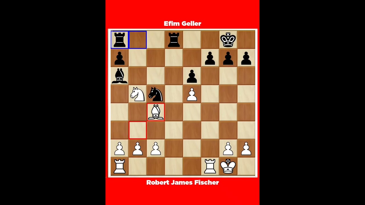 Robert James Fischer vs Efim Geller √ Tournament Candidates Curacao Netherlands, 1962.
