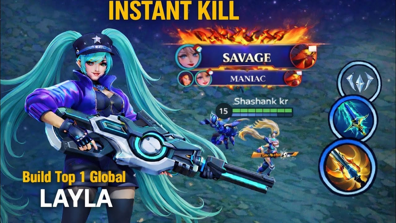 LAYLA LATE GAME MONSTER 💀 | FULL GAMEPLAY | MLBB #mobilelegends #mlbbesports #layla 