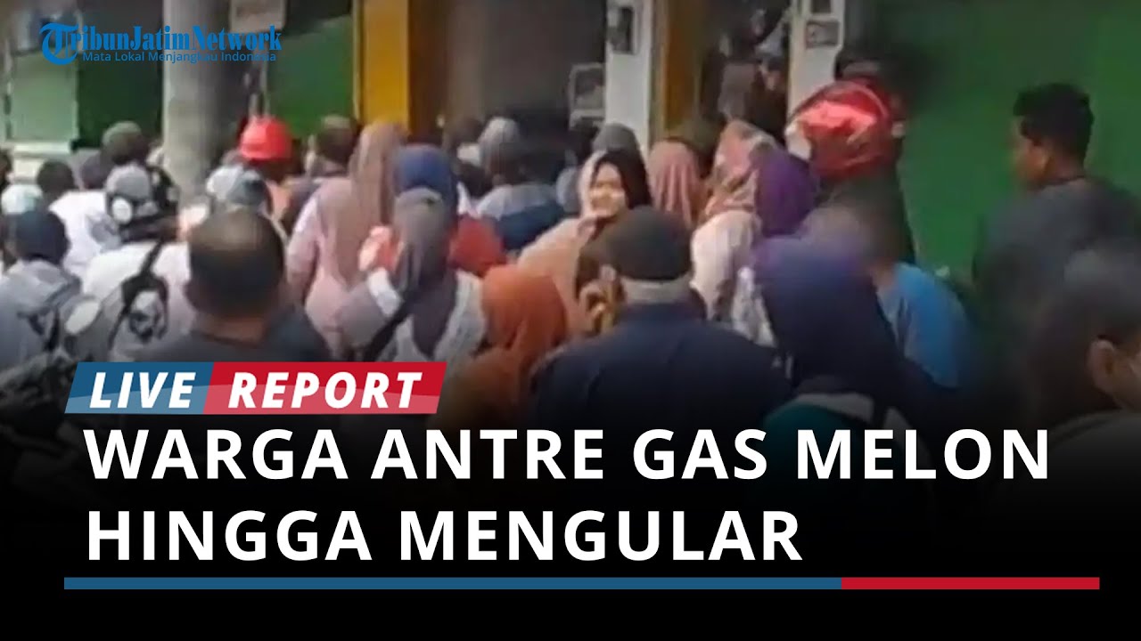 Diskoperindag Sidak terhadap Antrean Warga Pembeli Gas Melon yang Mengular di Pangkalan