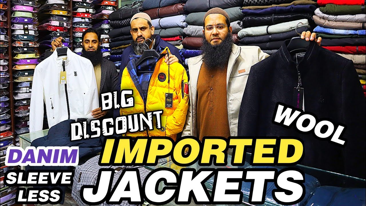 Imported jackets | SLEEVELESS | DANIM | WOOL jackets Wholesale Market in Rawalpindi | Big Discount