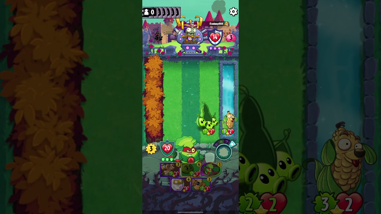 Pvz Heroes - Grass Knuckles vs Huge Gigantacus