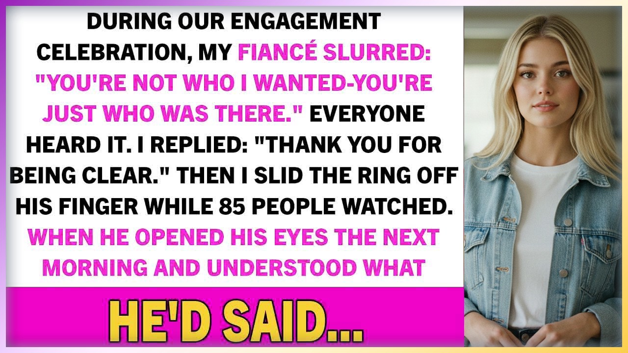 During Our Engagement Celebration, My Fiancé Slurred: 