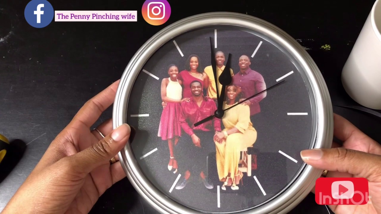 Diy Wall Clock/ How to Personalize a clock/ Diy Walmart Clock