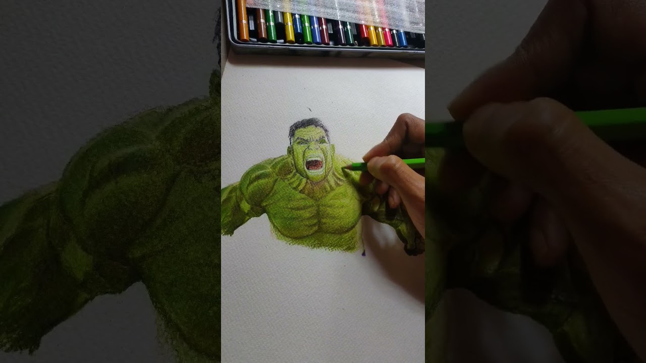 drawing hulk ..#drawing #hulk #youtube #sketch #shorts #viral #hulksmash #marvel