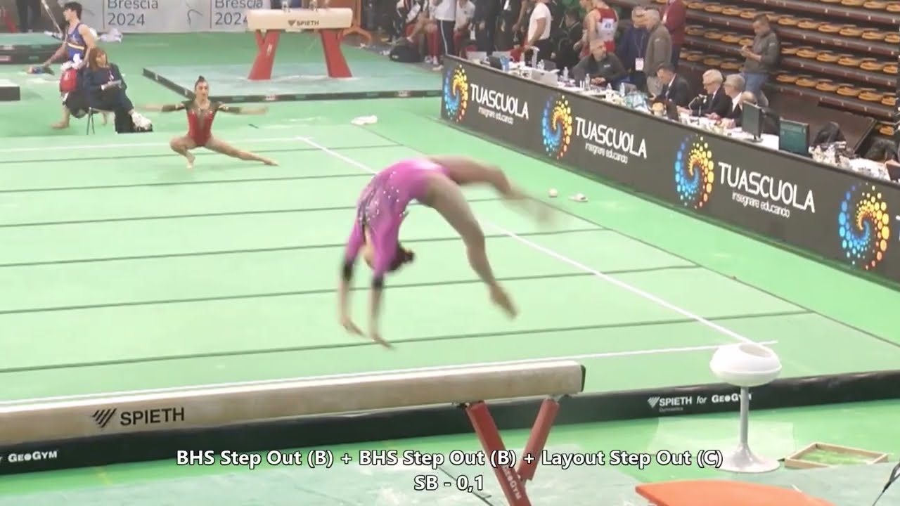 Chiara Barzasi (ITA) 2024 Montichiari 1st Italian Serie A1 Beam D-Score (2022-24 Code) (13.150 (5.4)