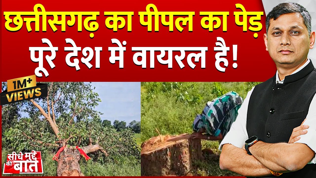 Seedhe Mudde Ki Baat: छत्तीसगढ़ का पीपल का पेड़  पूरे देश में वायरल है ! | Peepal Tree | Viral Video