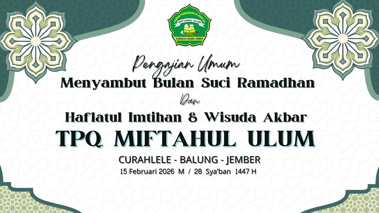 wisuda akbar tpq miftahul ulum curahlele - balung
