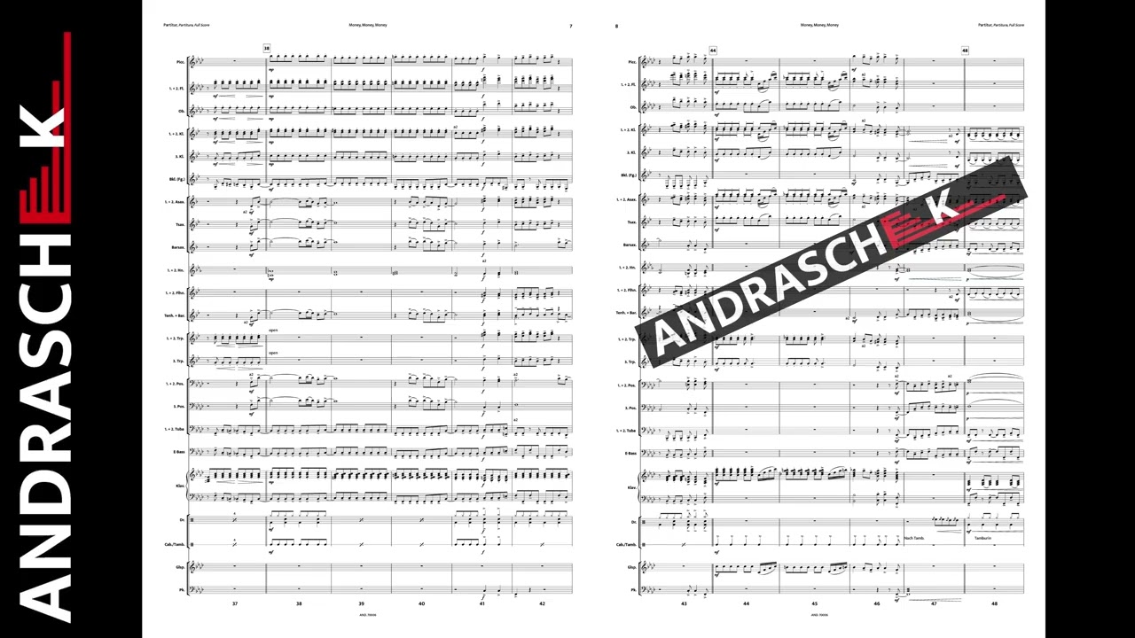 Money, Money, Money (ABBA) für Blasorchester/Concert Band