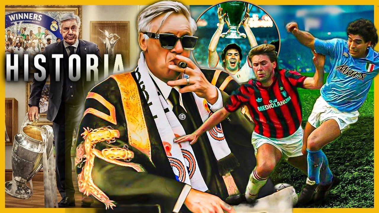 El MONSTRUO de las CHAMPIONS | CARLO ANCELOTTI HISTORIA COMPLETA