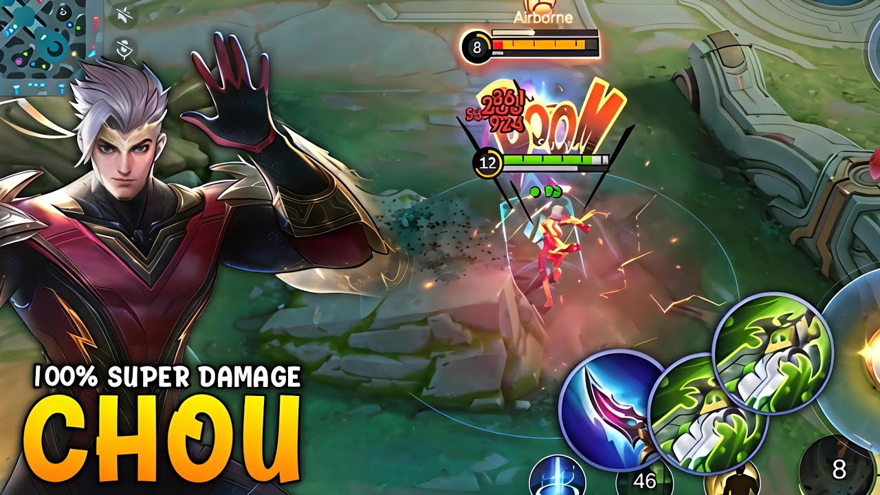SUPER BOWO 1 HIT DAMAGE BIKIN KENA REPORT | CHOU BUILD TERSAKIT - CHOU MLBB