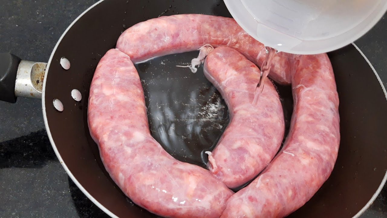 COMO FRITAR LINGUIÇA SEM ÓLEO| COMO FRITAR LINGUIÇA NA ÁGUA
