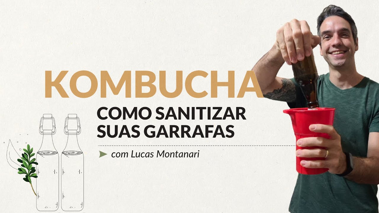 Como sanitizar suas garrafas de kombucha