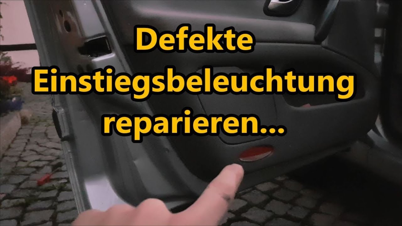 Ein-/ Ausstiegsbeleuchtung vorn links reparieren - Renault Laguna 2 | Philipp