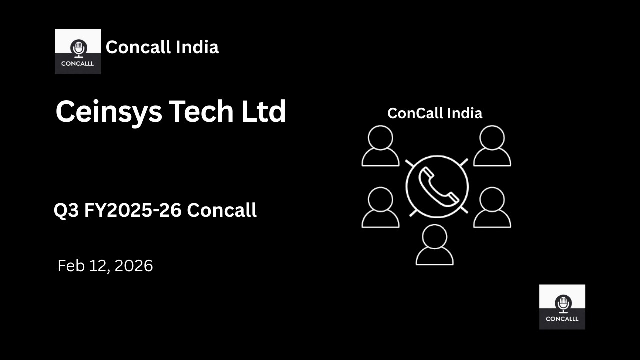Ceinsys Tech Ltd Q3 FY2025-26 Concall