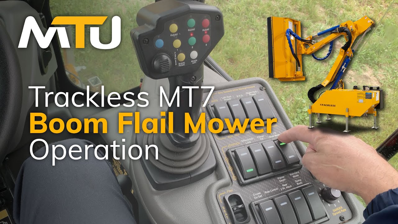 How to Operate the Boom Flail Mower with the Trackless MT7