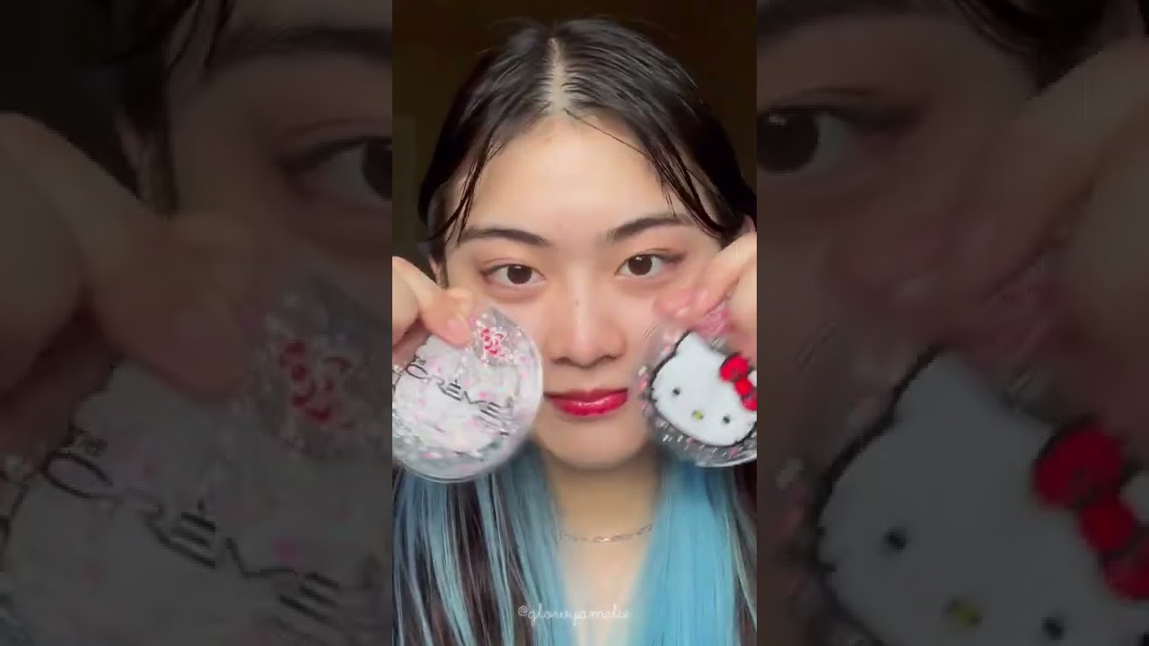 hello kitty skincare #ASMR #facemask #claymask