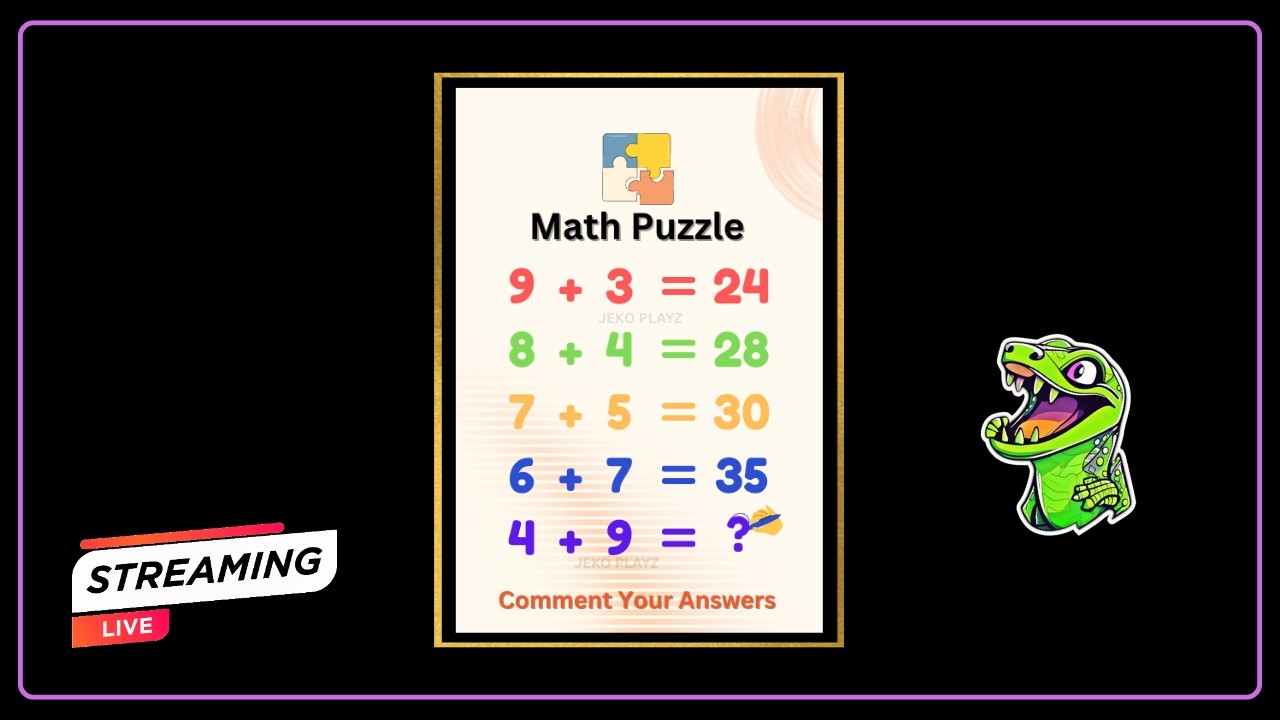 Live Maths Puzzle 🧩 | Only 1% Can Solve These Hard Math Riddles! | Riddle Challenge
