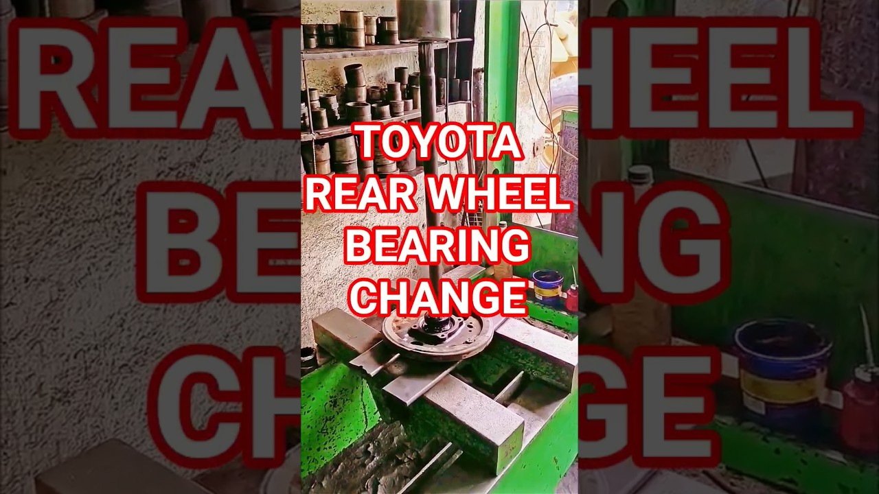 TOYOTA INNOVA CRYSTA REAR EXCIEL  BEARING REPLACEMENTQuick Tips for Rear Wheel Bearing Replacement!