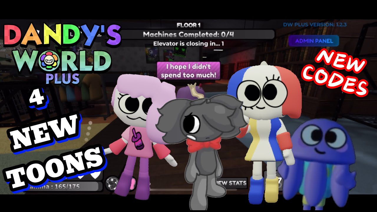 НОВЫЕ летние мульты, НОВЫЕ коды и БЕСПЛАТНЫЙ АДМИНИСТРАТОР | Dandy's World Plus | Roblox