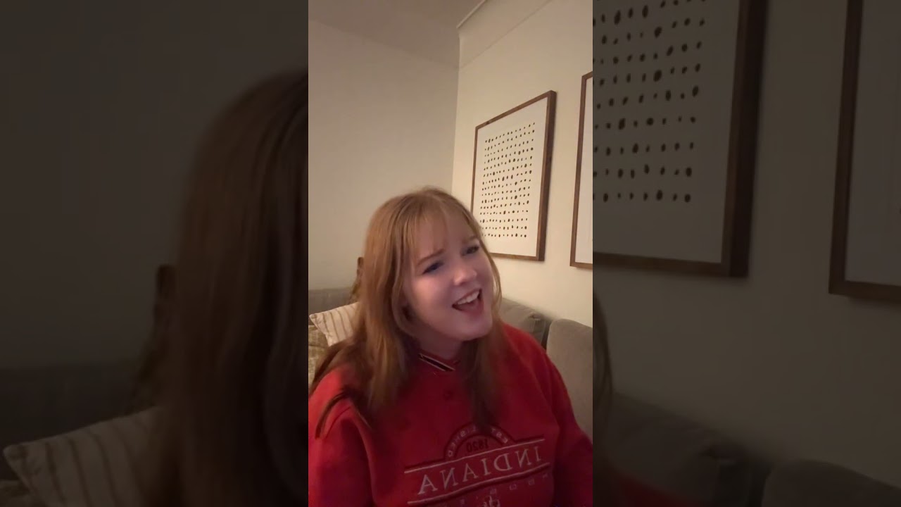 my dog doesn’t care if i’m singing #cover #disney #tangled #musical #shortsfeed