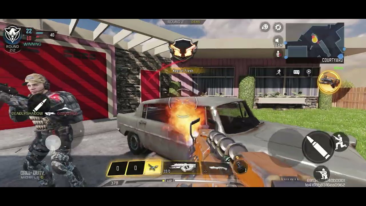 Gameplay of Call of duty in iPhone 17 