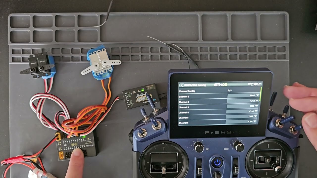 FrSky RB25 ARCHER Plus R10+ Configuration and Channel Mapping by FBUS Pin10