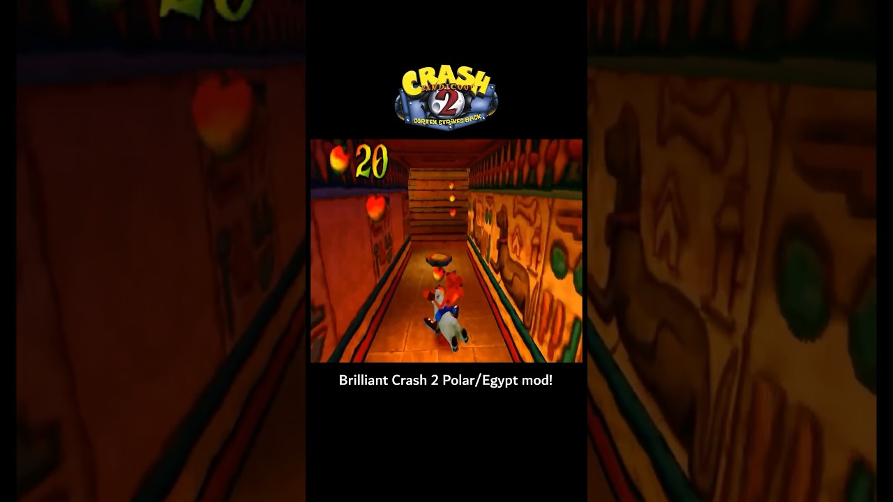 НЕВЕРОЯТНЫЙ мод Crash Bandicoot 2 &mdash; уровни Polar in Tomb! | #CrashBandicoot #PS1 #retrogaming