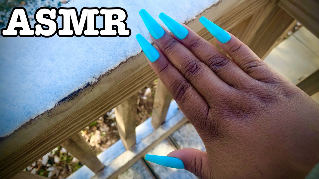 OUTSIDE ASMR • Snowy Tingles! (Tapping & Scratching!) ❄️