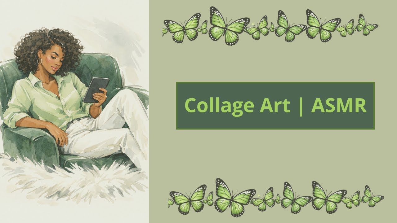 Colagem Criativa | criative ASMR #asmr #colagem #collageart #scrapbooking #artjournal