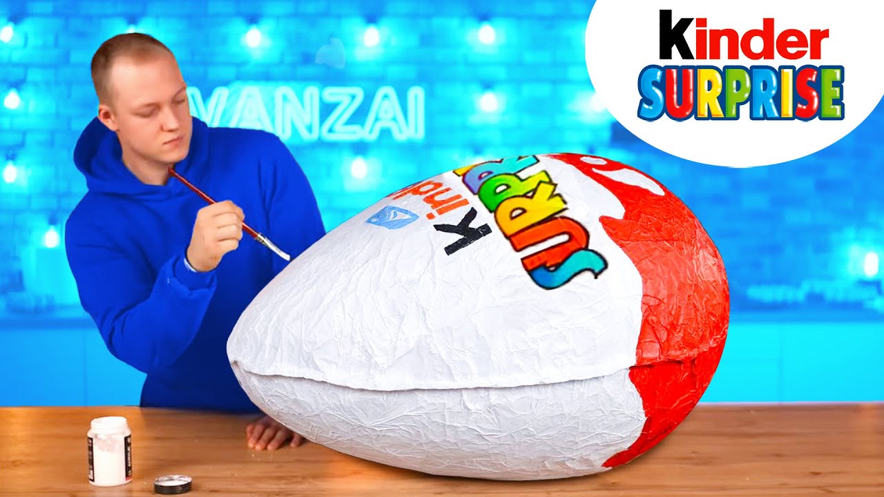 Riesen Kinder Surprise | So bauen Sie das gr&ouml;&szlig;te DIY-Kinder Surprise der Welt von VANZAI