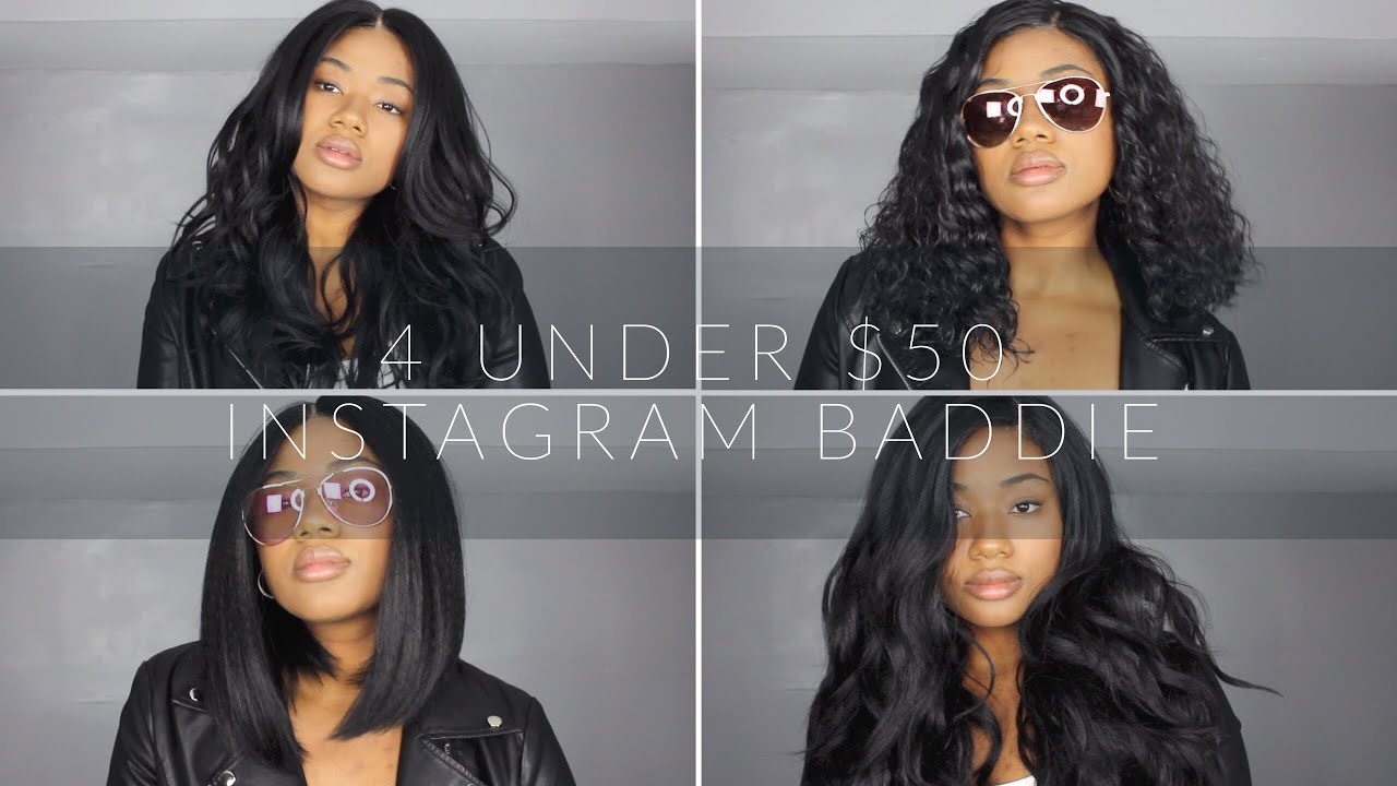 4 WIGS UNDER $50 | INSTAGRAM BADDIE HAIR EDITION | SAMSBEAUTY| COLLAB