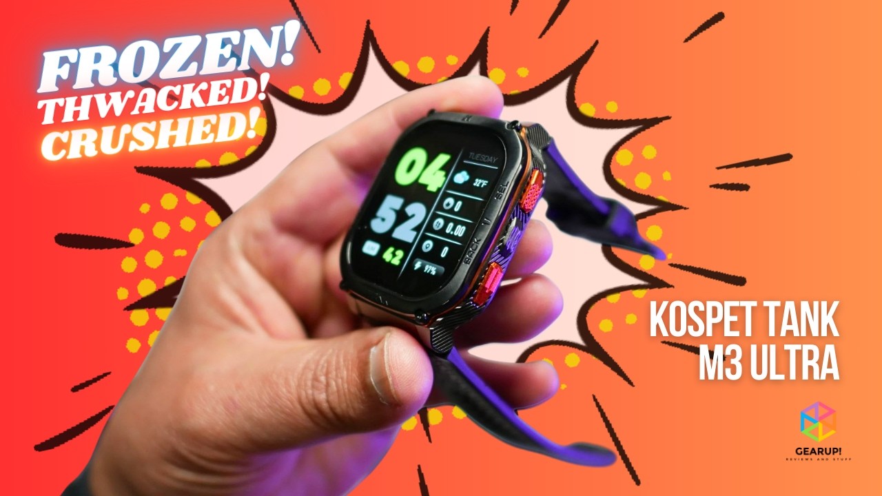 SURVIVED! Freeze, whack, crush tests ☑️ // KOSPET TANK M3 ULTRA (smartwatch review)