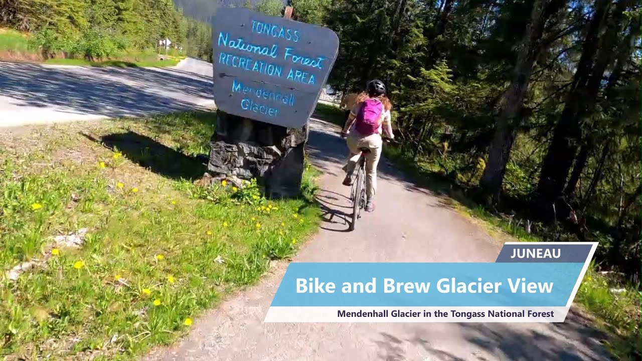 20220529 Juneau Alaska Mendenhall Glacier Bike and Brew Glacier View