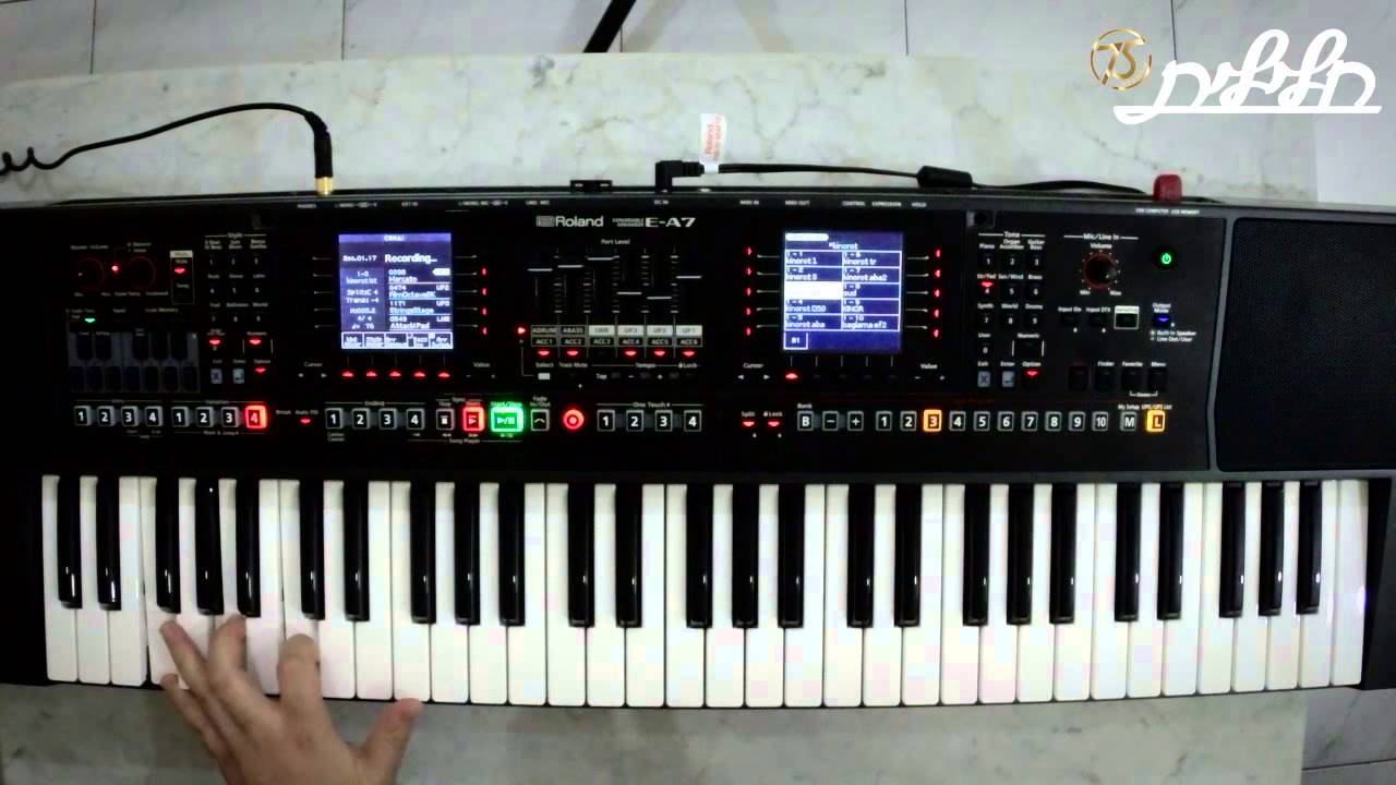 Roland E-A7 - הדגמת צלילים ומקצבים