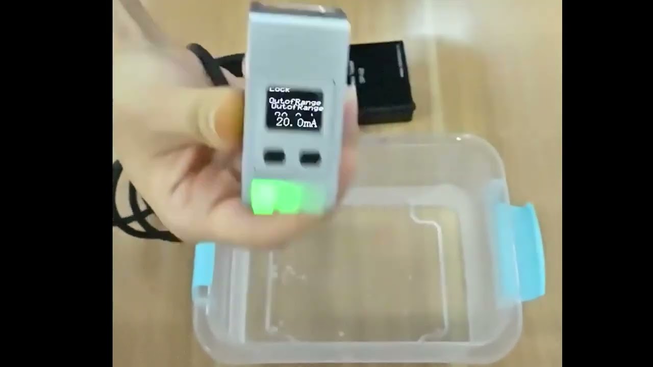 PDA series Laser Measuring Sensor Waterproofing Test