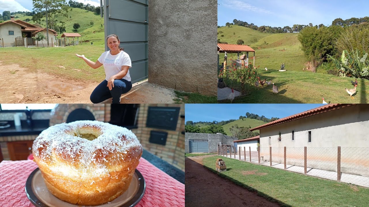 TOUR DE COMO ESTÁ NOSSO SÍTIO NOVAS CONQUISTAS👏🏻🙌🏻+ROSCA SEM SOVAR PRO CAFÉ.