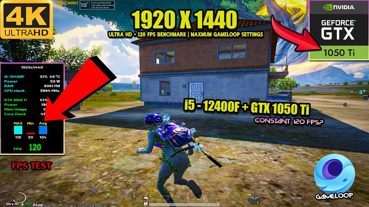 PUBG Mobile UHD Benchmark Test | i5 - 12400F + GTX 1050 Ti (Event + Classic) - Surprising Results!