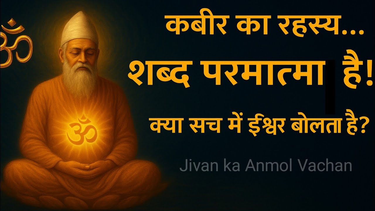 कबीर ने कहा — शब्द ही परमात्मा है! क्या सच में ईश्वर बोलता है?