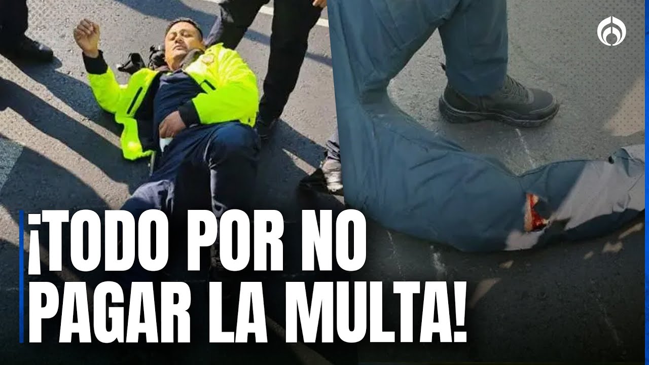 Motociclista atropella a policía en La Lagunilla tras intento de huír