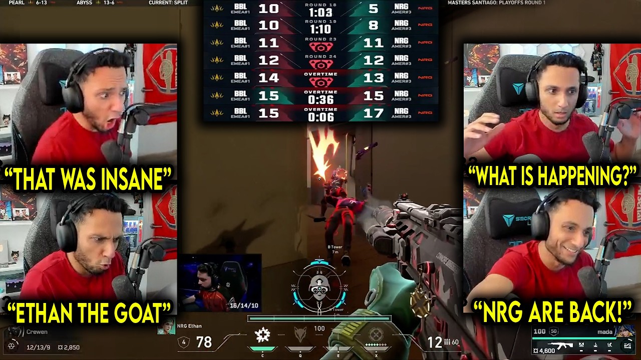 FNS Reacts To NRG INSANE COMEBACK & CRAZIEST OVERTIME Against BBL In Masters Santiago